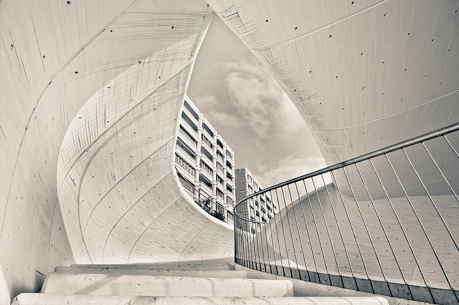 Tunnel Stairways,benidorm Photograph by Ramonescu Photography