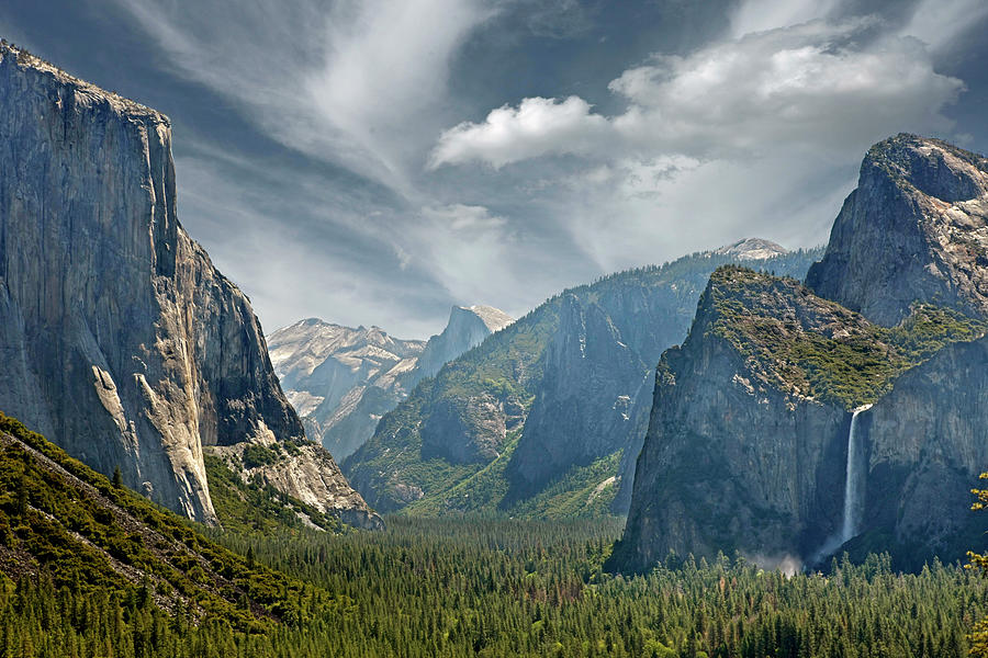 Yosemite National Park Painting - Tunnel View 0908 by Mike Jones Photo