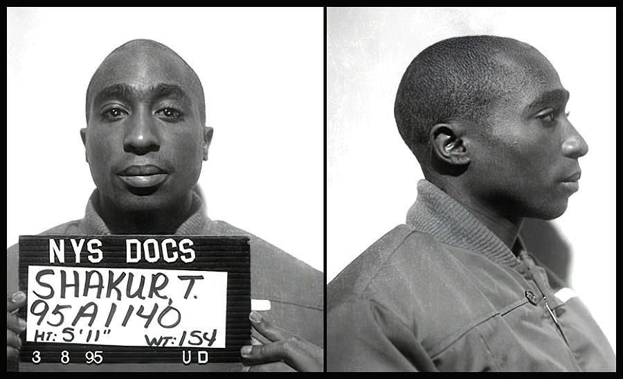 Tupac Shakur Mugshot 1995 Photograph by Daniel Hagerman