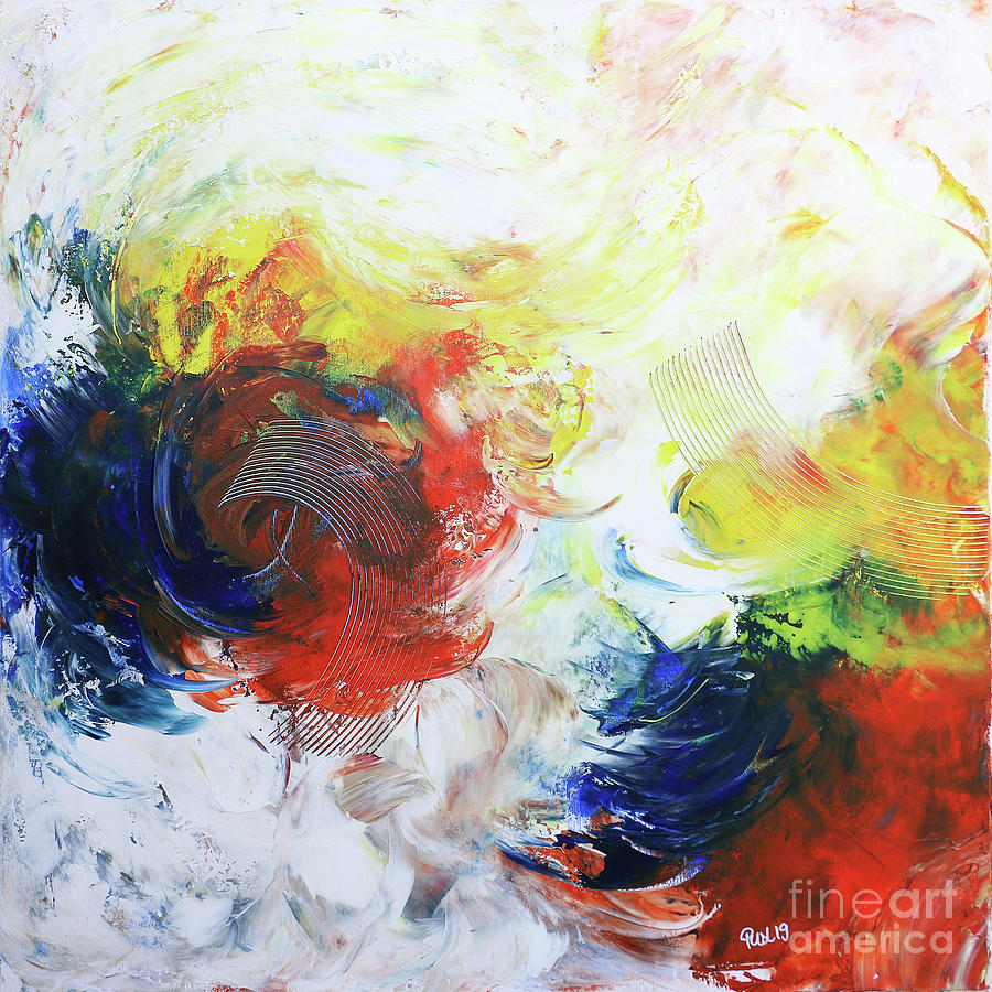 Turbulences Painting by Jutta Maria Pusl