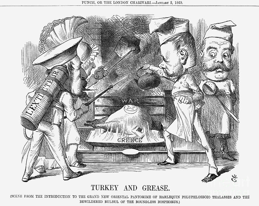 Turkey And Grease, 1869. Artist John Drawing by Print Collector