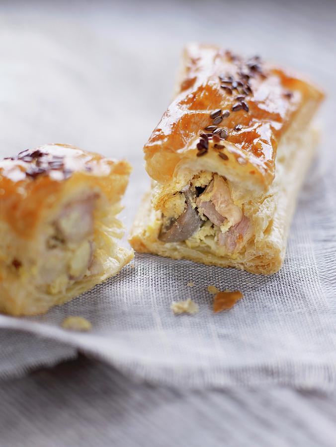 Turkey And Mushroom Individual Pastry Pie Photograph by Amiel