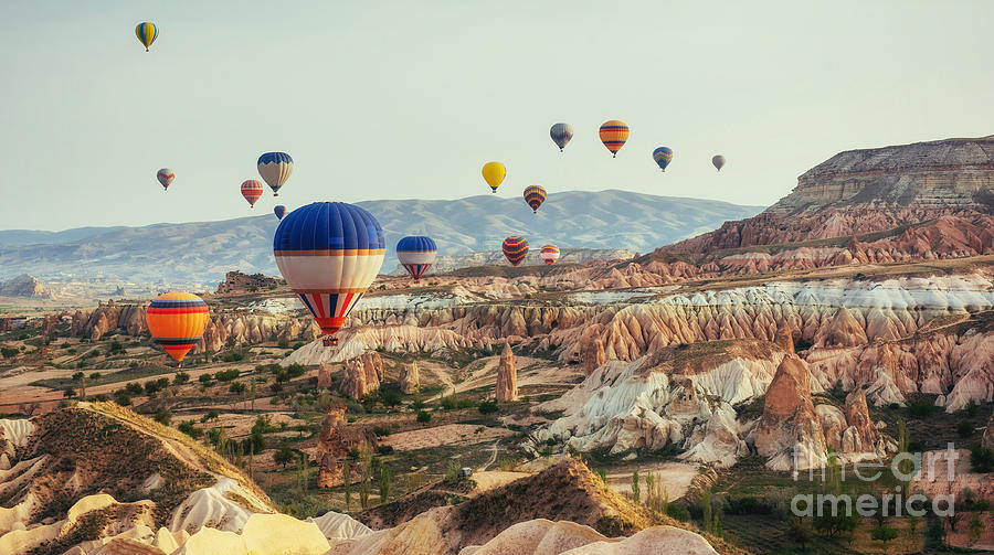 Fairy Photograph - Turkey Cappadocia Beautiful Balloons by Standret