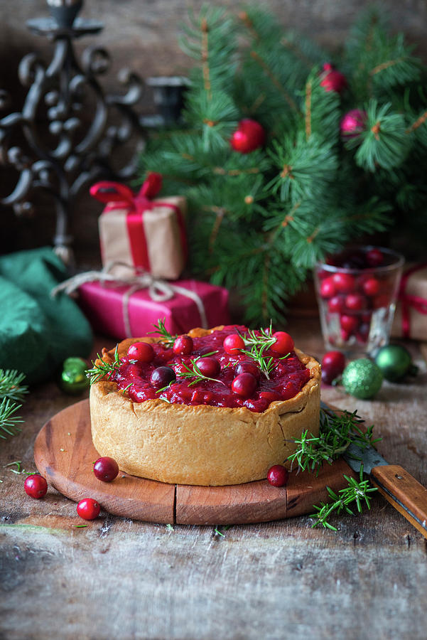 Turkey Cranberry Pie Photograph by Irina Meliukh
