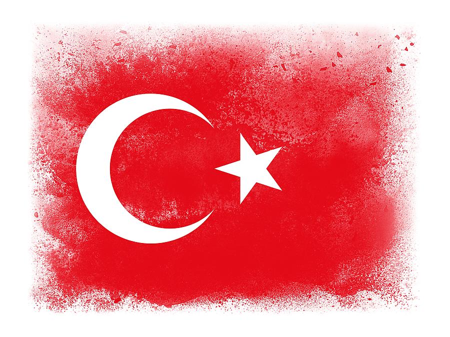 Turkey flag Digital Art by PsychoShadow ART Fine Art America