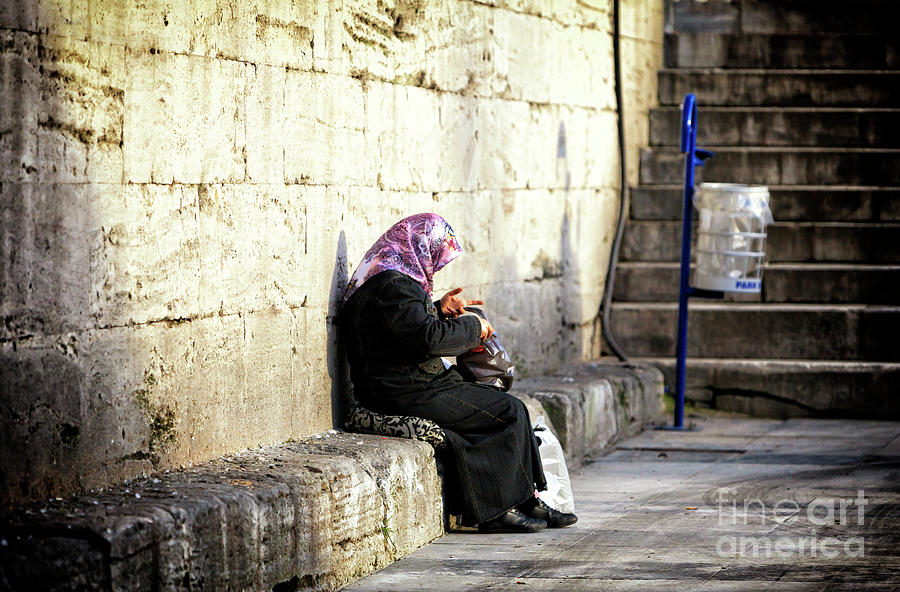 Turkish Woman In the Light Istanbul Photograph by John Rizzuto