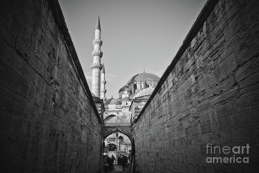 Turkish workers strolling through the walls of the Mosque of Hagia Sophia early in the morning. Photograph by Joaquin Corbalan