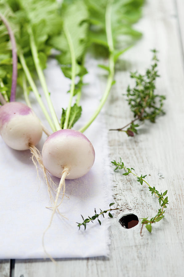 Turnips And Thyme Photograph by Sarka Babicka