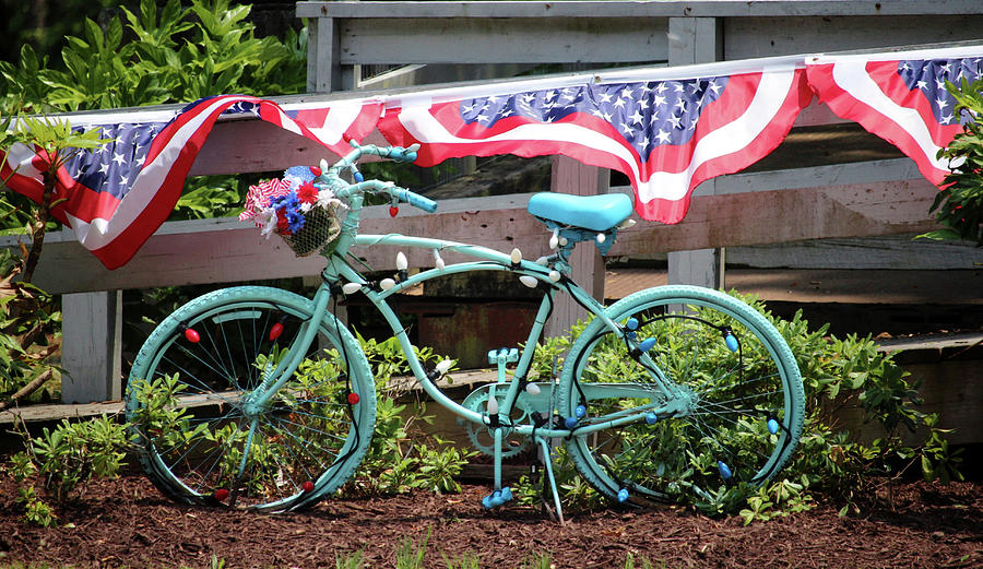 Turquoise Bicycle  Photograph by Cynthia Guinn