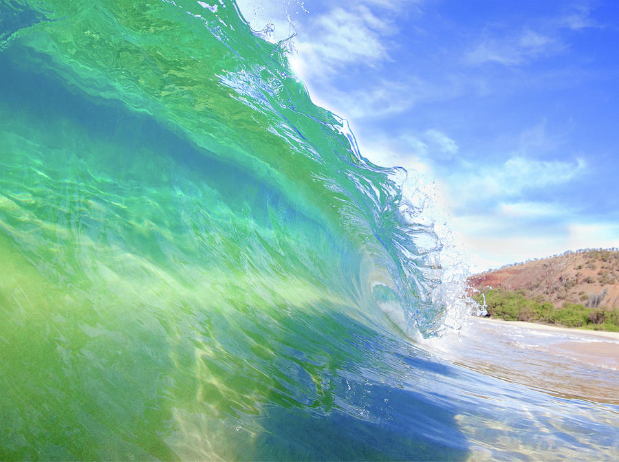 Turquoise Blue Wave Photograph by M Swiet Productions