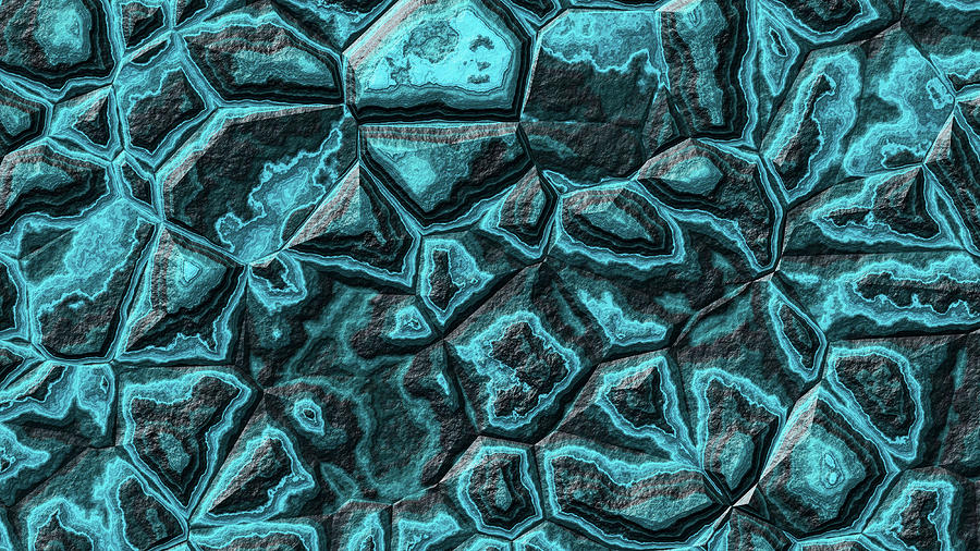 Turquoise Colored Stone Digital Art by Don Northup