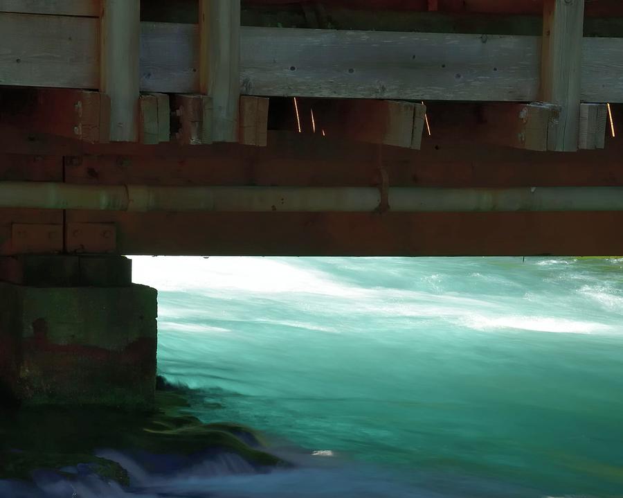 Turquoise Metolius Under The Bridge Photograph by Jerry Sodorff