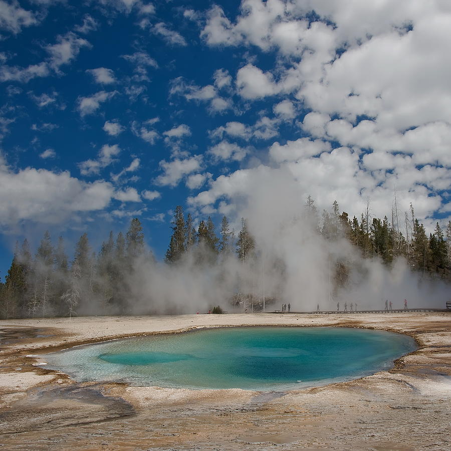 Yellowstone National Park Photograph - Turquoise Pool by Amateur Photographer, Still Learning...