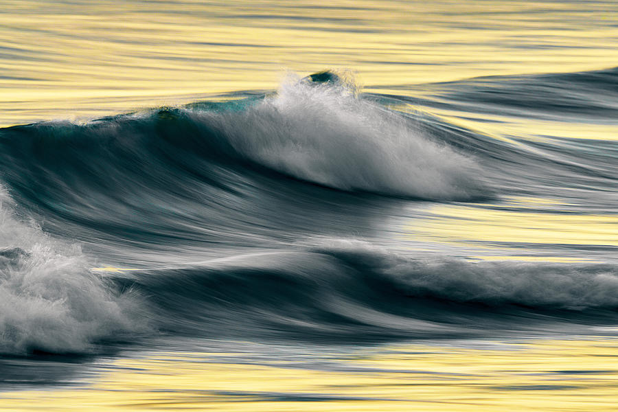 Turquoise Waves In Evening Light Photograph by Bodo Balzer
