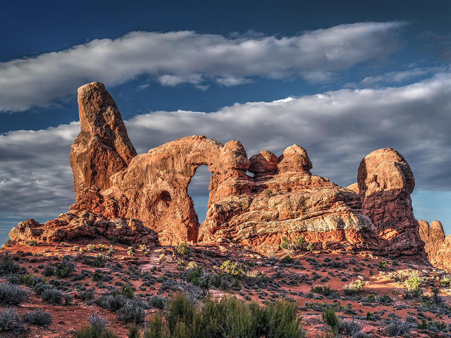 Turret Arch in Arches National Park Photograph by Mark Langford