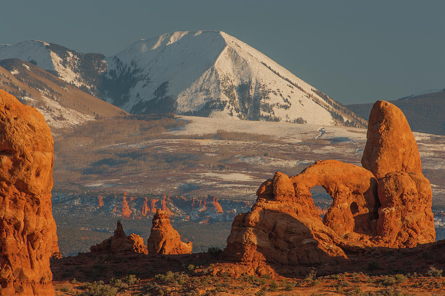 Turret Arhc And La Sal Mts Photograph by Jeff Foott