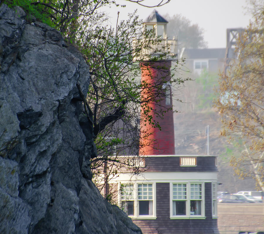 Turtle Rock Lighthouse - Along Kelly Drive Photograph by Bill Cannon