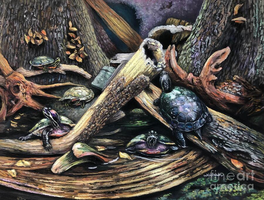 Turtlescape Pastel by Wendy Koehrsen