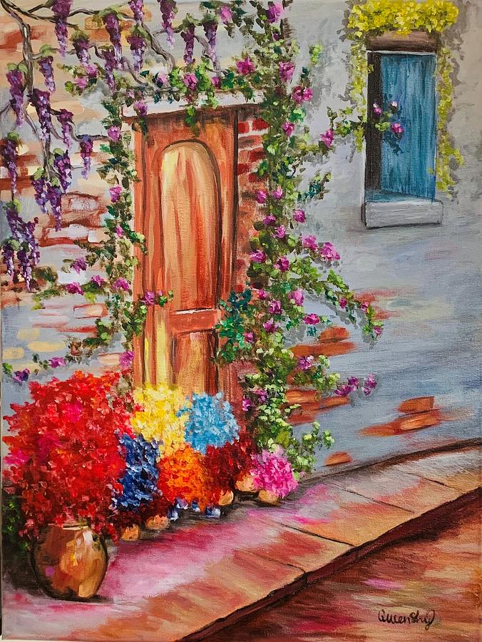 Tuscan Doorway Painting by Queen Gardner - Fine Art America