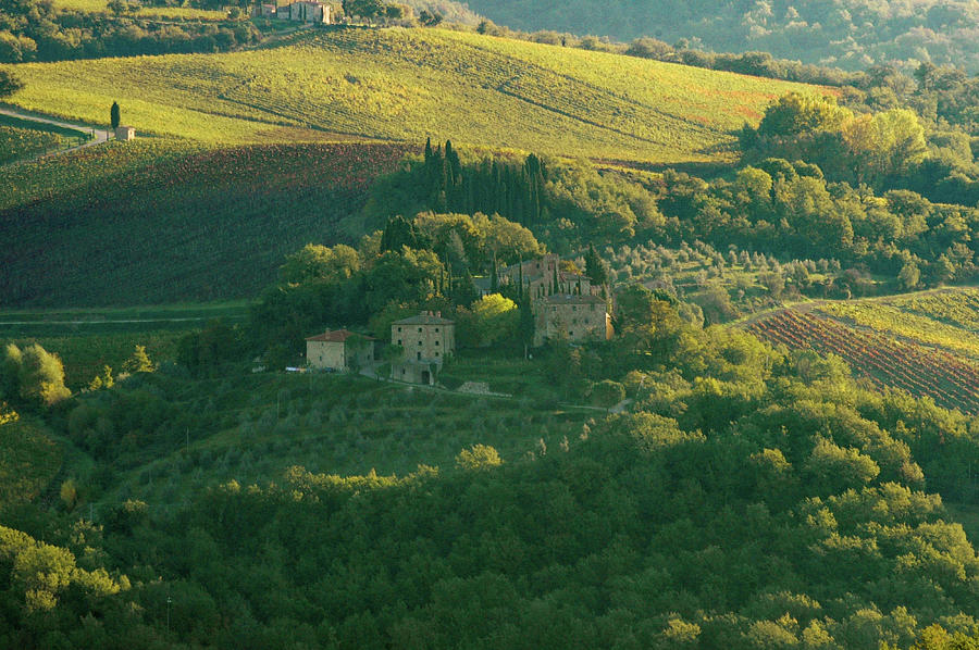Tuscan Home on the Hillside Photograph by Mark Duehmig
