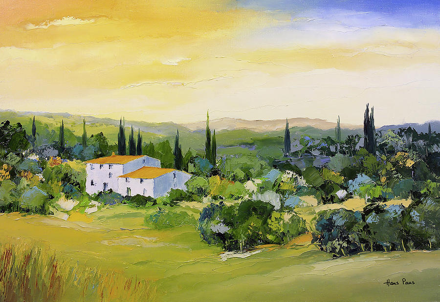 Tuscan Landscape II Painting by A.v. Art