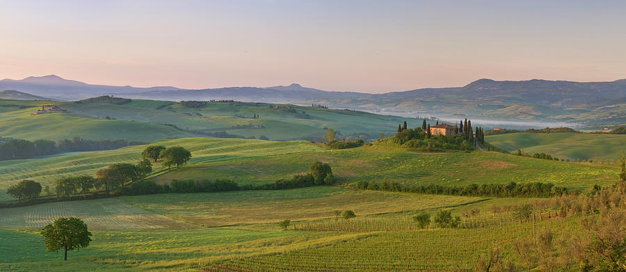 Tuscan Morning Photograph by John Woodworth