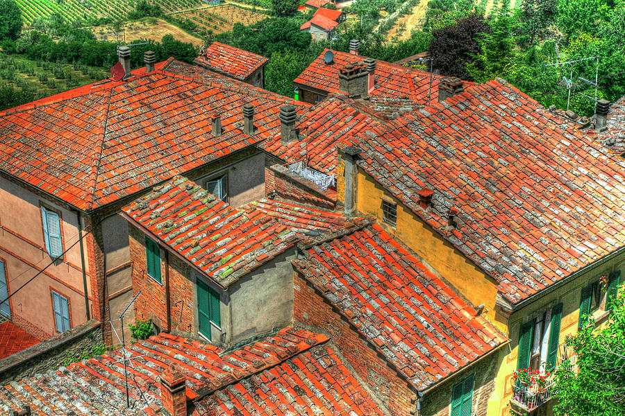 Tuscan Roofs Photograph by Robert Goldwitz