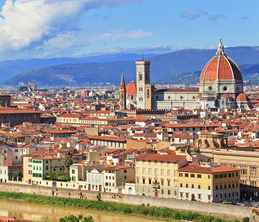 Tuscany, Florence, Duomo, Italy Digital Art by Luigi Vaccarella