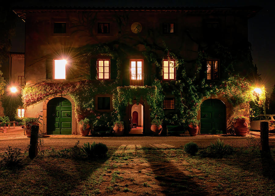 Tuscany Italy Villa Facade Photograph