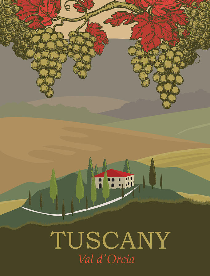 Tuscany Digital Art by Long Shot