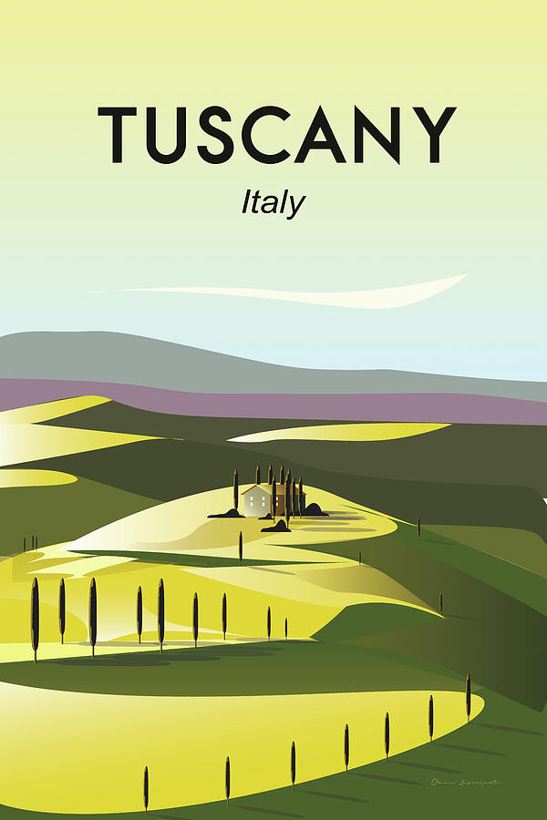 Tuscany Drawing by Omar Escalante - Fine Art America