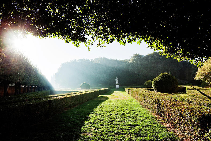 Tuscany, Orcia Valley, Garden, Italy Digital Art by Luigi Vaccarella
