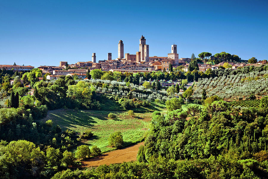 Tuscany, San Gimignano, Italy Digital Art by Olimpio Fantuz
