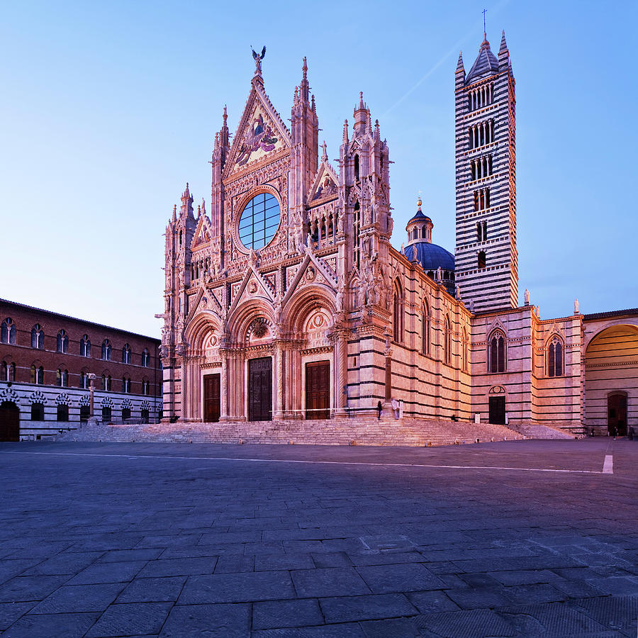 Architecture Digital Art - Tuscany, Siena, The Cathedral, Italy by Luigi Vaccarella