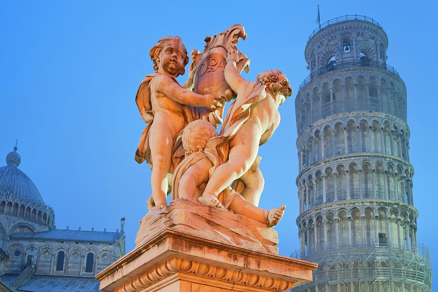 Tuscany, Tower Of Pisa, Sculpture Digital Art by Rainer Mirau