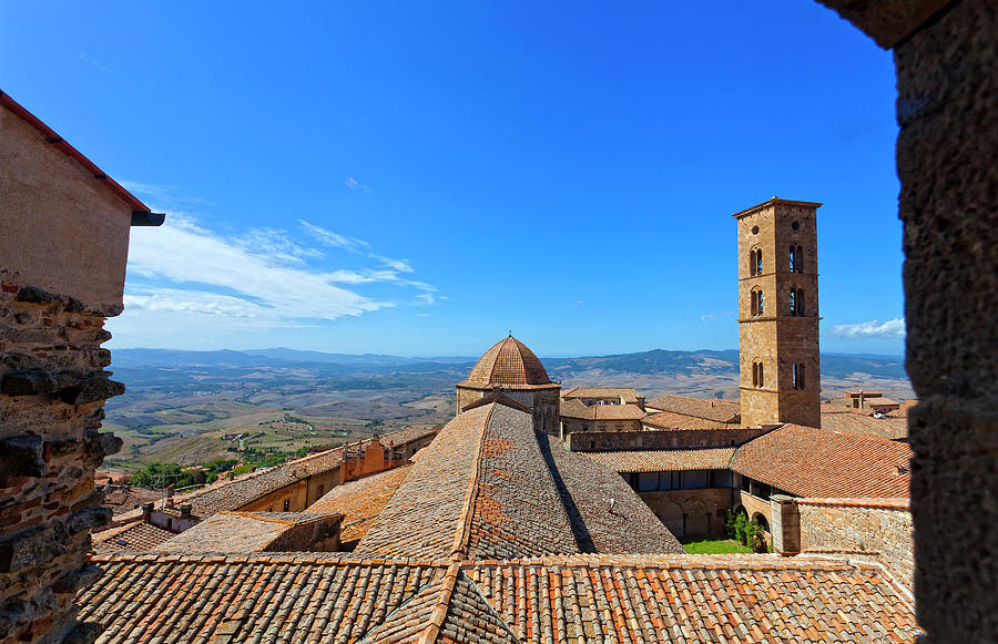 Architecture Digital Art - Tuscany, Volterra, Italy by Giuseppe Greco