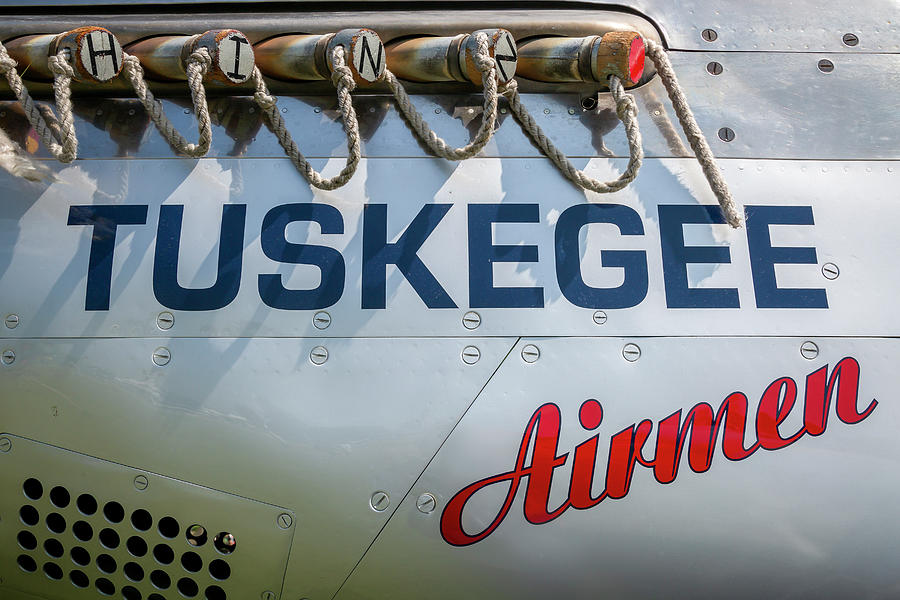 Tuskegee Airmen P-51 Mustang Nose Art Photograph by Adam Romanowicz
