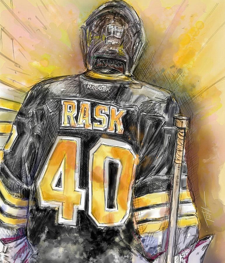 Goaltender Painting - Boston Tuuka Rask by Mark Tonelli