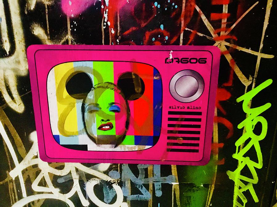 Madonna Photograph - Tv Madonna On Air On Barcelona Walls  by Funkpix Photo Hunter