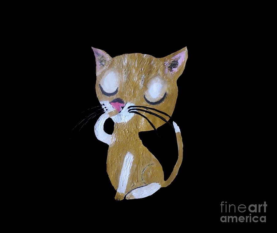 Tweet Puttycat Painting by Denise Morgan