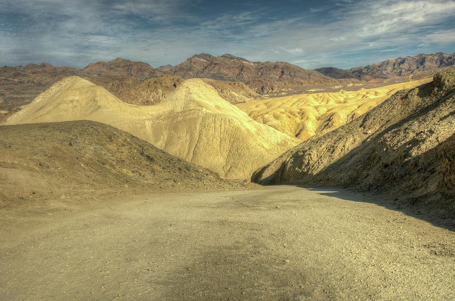 Twenty Mule Team Canyon Drive In Death Valley National Park Photograph