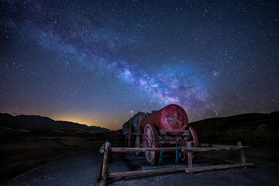 Twenty Mule Teams Meet Milky Way Photograph by Sophia Li