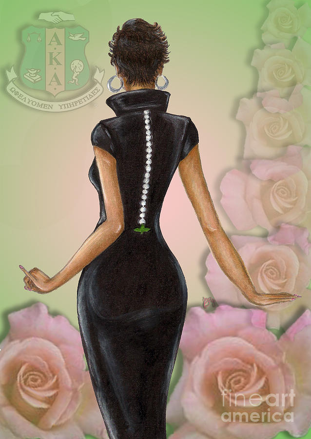 Founders Day Digital Art - Twenty Pearls n Pink Roses by BFly Designs Founders Day Digital Art - Twenty Pearls n Pink Roses by BFly Designs