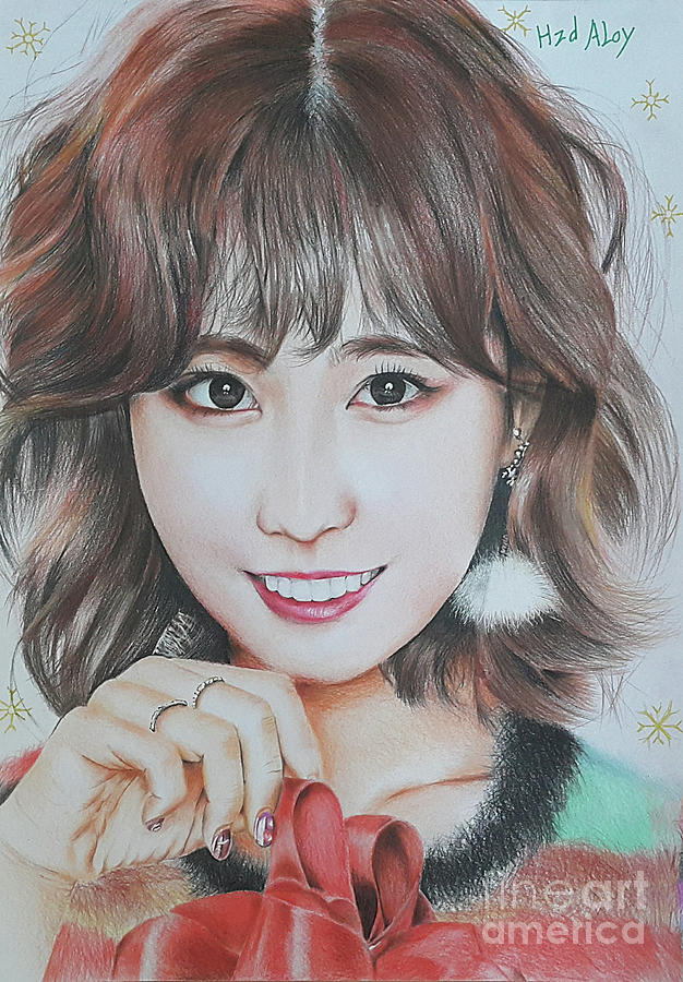 Twice Momo Fanart Drawing by Xs Zone