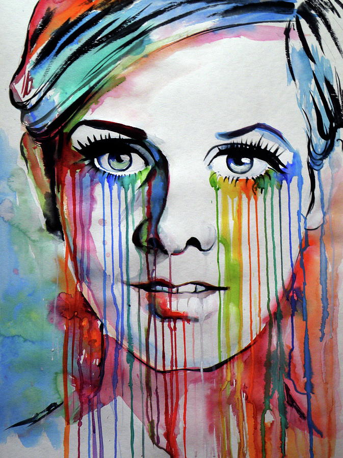 Twiggy III Painting by Kovacs Anna Brigitta - Fine Art America