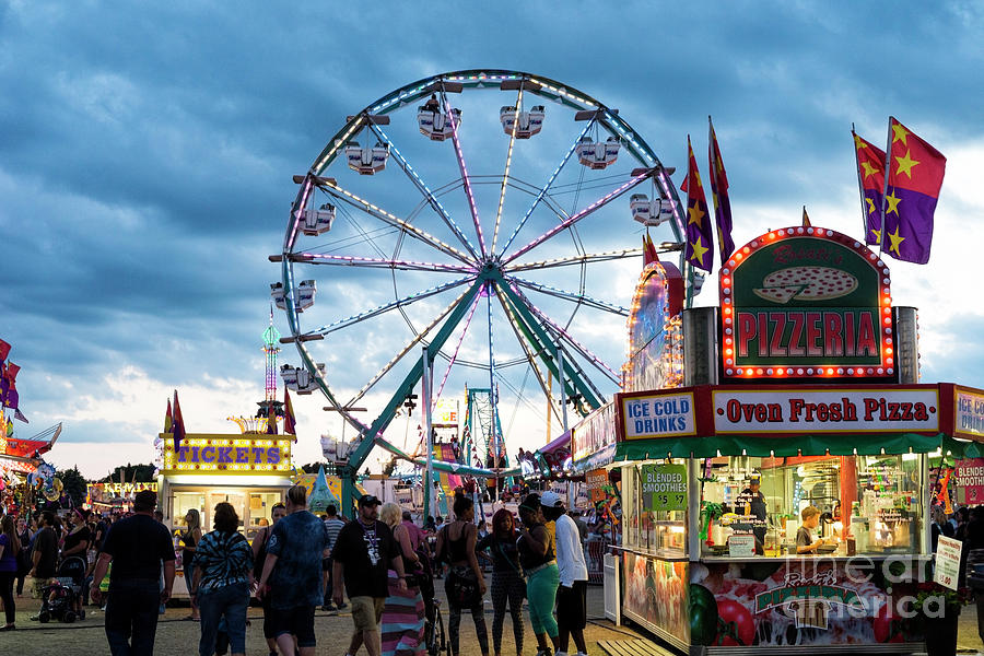 Twilight At A County Fair In Rural Photograph by Wanderluster