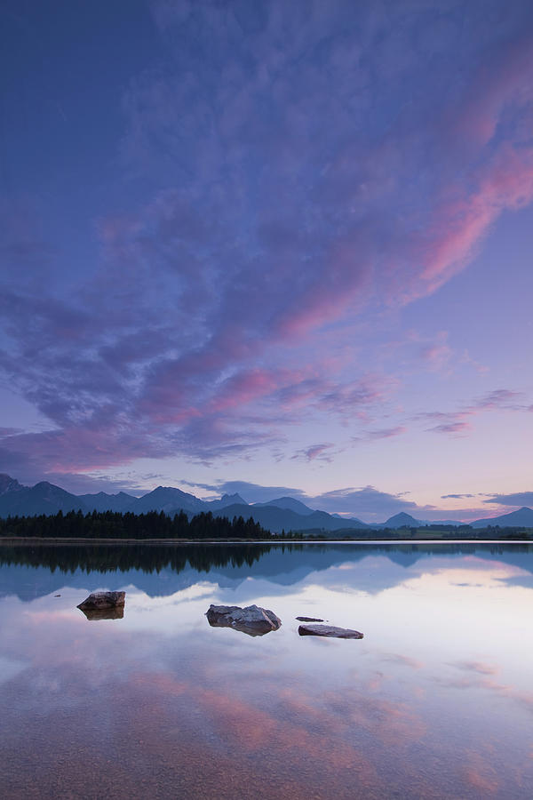 Twilight At Lake Hopfensee Photograph by Wingmar