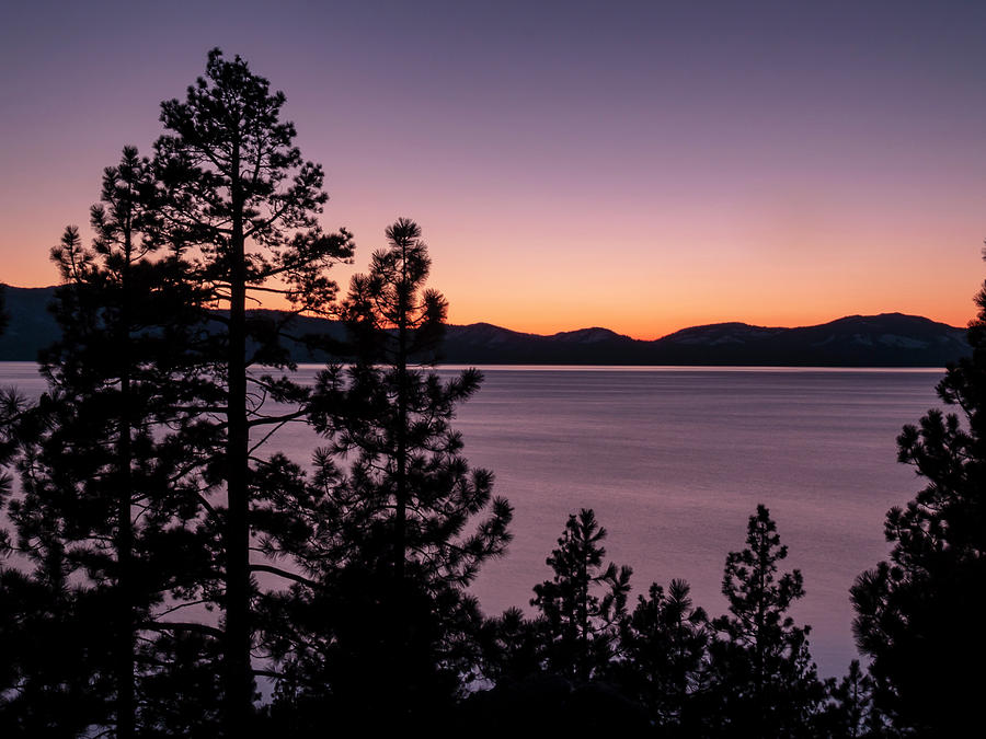Twilight at Lake Tahoe Photograph by Christopher Johnson