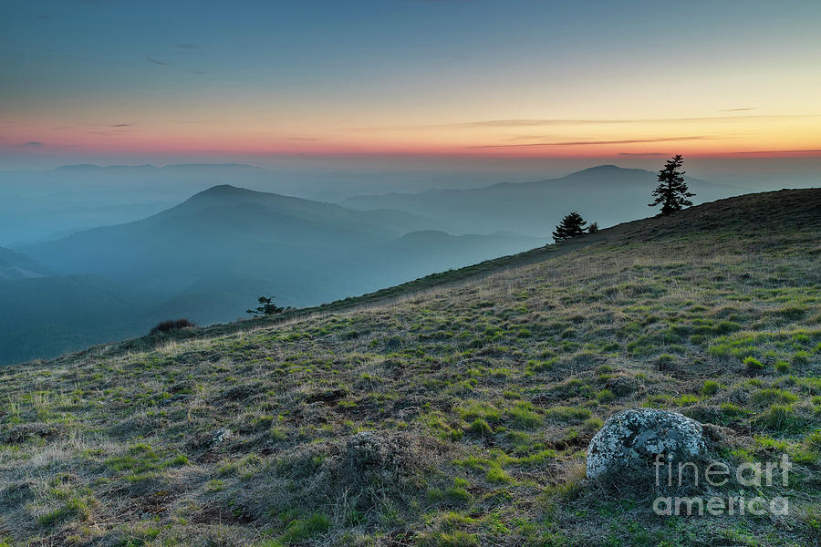 Twilight At Marys Peak Photograph