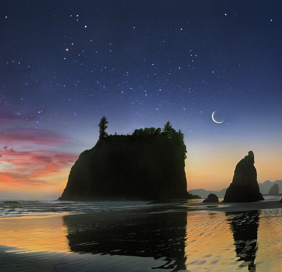 Twilight At Ruby Beach Photograph by Tim Fitzharris